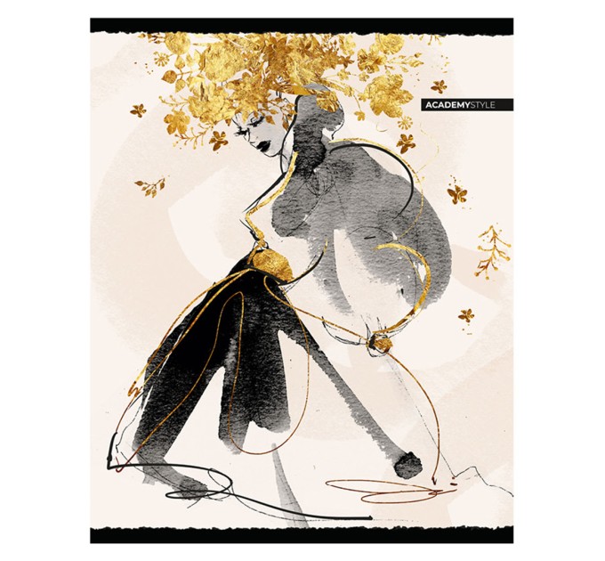 Набор тетрадей А5, 48 л., клетка, «Высокая мода», глиттер, 20 шт в термопленке JP5/5н