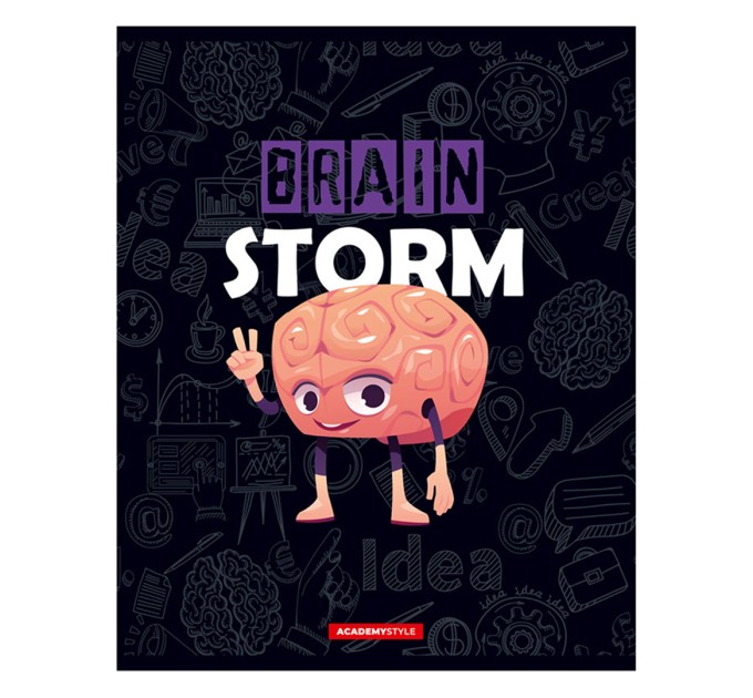 Тетрадь А5, 48 л., клетка, «Мозговой штурм», УФ двойной, конгрев 11944/5
