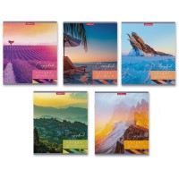 Набор тетрадей A5, 48 л., клетка, «Colors of Nature», глянцевая ламинация, 5 шт 58288/н