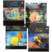 уц. Тетрадь A5, 48 л., клетка, «Морское дно» (10 шт/упак) 1171С