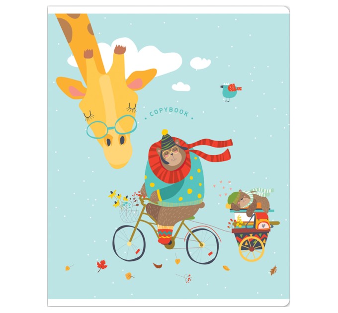 Тетрадь A5, 48 л., клетка, «Lovely world», матовая ламинация N5c48-33350