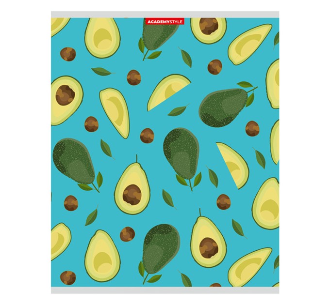 Набор тетрадей А5, 48 л., клетка, «Авокадо», двойной УФ лак, 20 шт в термопленке 13027/5н