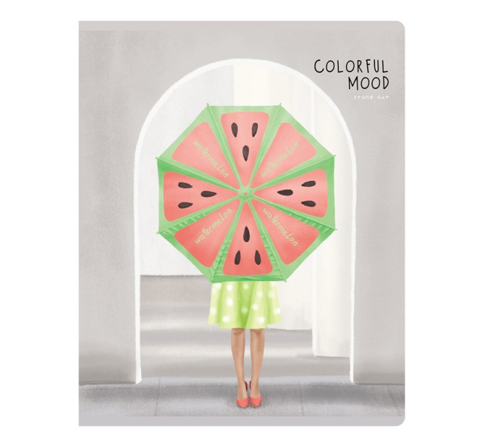 Тетрадь A5, 48 л., клетка, «Summer dessert», матовая ламинация Т5ск48_лм 11058