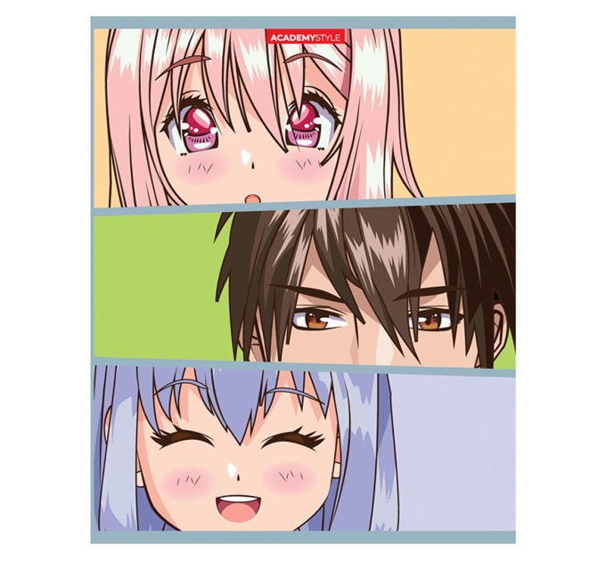 Тетрадь А5, 48 л., клетка, «Аниме», ВД лак 12730/5