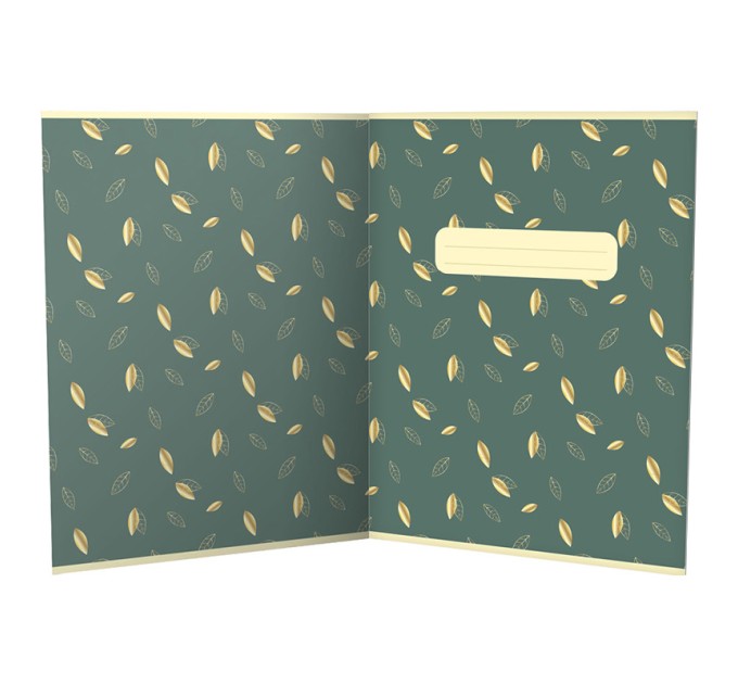 Тетрадь А5, 48 л., клетка, «Золотое яблоко», софт-тач лак, текстура, тиснение фольгой 13511/5