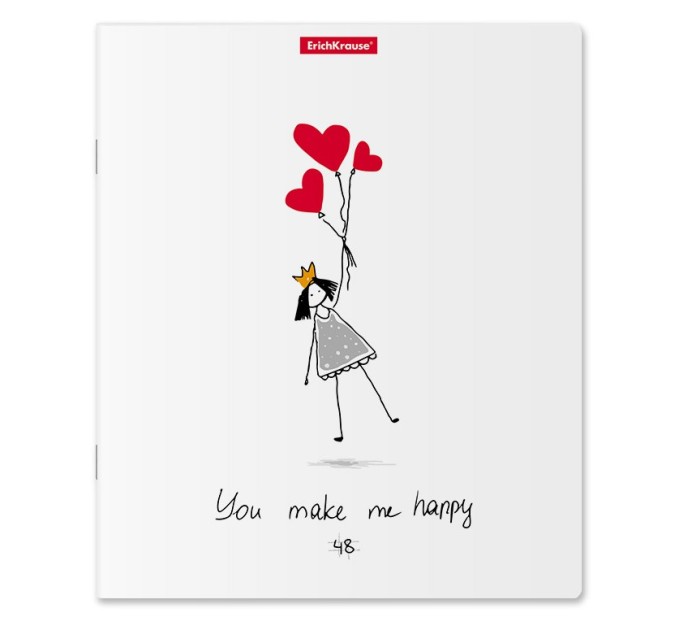 Тетрадь A5, 48 л., клетка, «Dreams of Love», глянцевая ламинация 52952