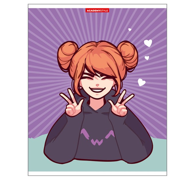 Набор тетрадей А5, 48 л., клетка, «Аниме», двойной УФ лак, 20 шт в термопленке 13026/5н