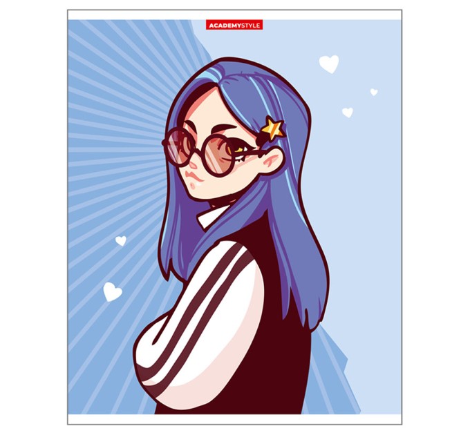 Тетрадь А5, 48 л., клетка, «Аниме», двойной УФ лак 13026/5