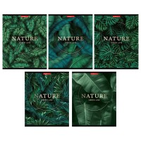 Тетрадь А5, 96 л., клетка, «Green line», матовая ламинация, тиснение фольгой 11382/5