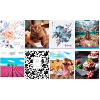 Тетрадь A5, 96 л., клетка, «Микс. For girls» Т96к_45913