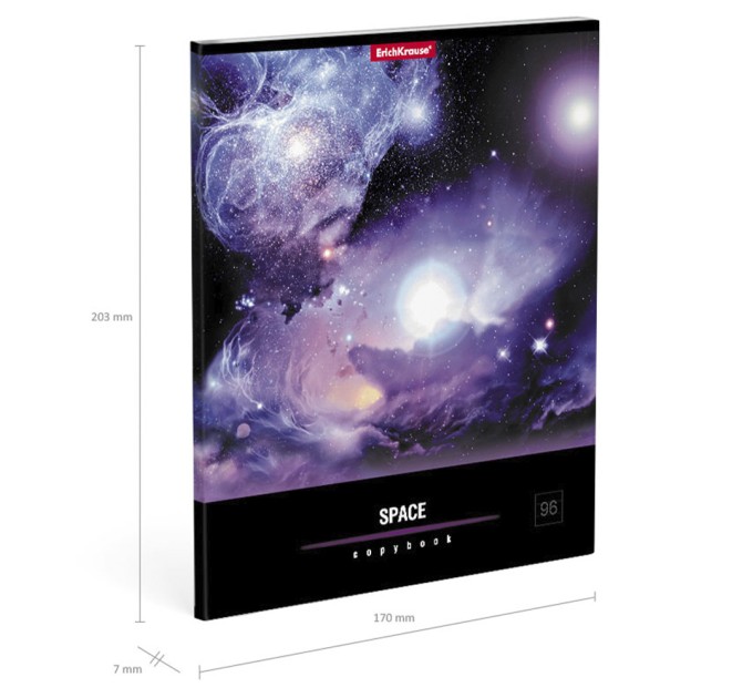 Набор тетрадей А5, 96 л., клетка, «Вселенная», 5 шт в термопленке 35494/н