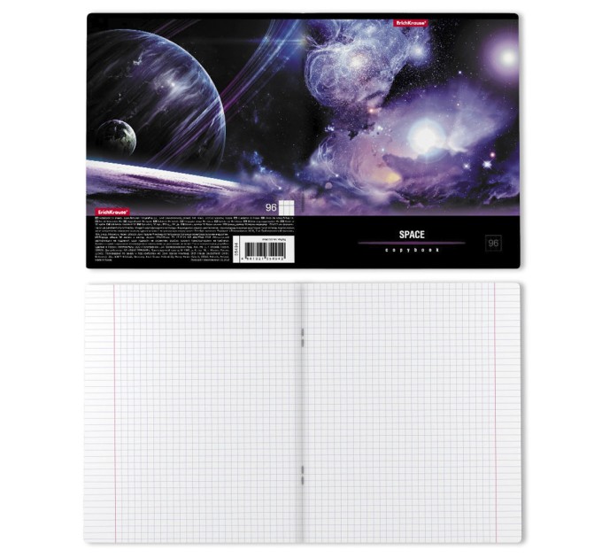 Тетрадь А5, 96 л., клетка, «Вселенная» 35494