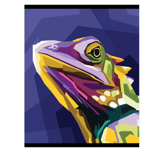 Набор тетрадей A5, 96 л., клетка, «Яркие животные», полный УФ лак, 10 шт в термопленке 13210/5н