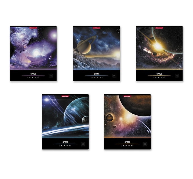 Тетрадь А5, 96 л., клетка, «Вселенная» 35494