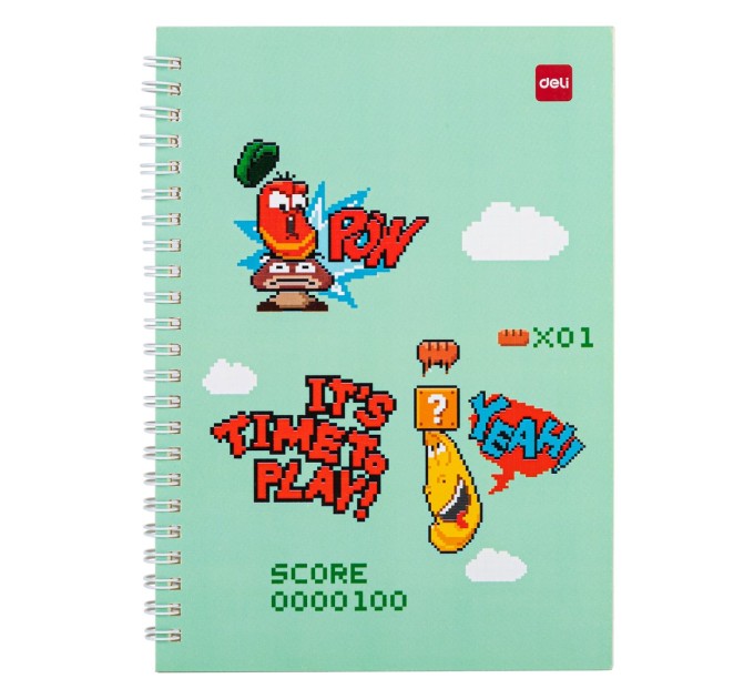 Тетрадь A5, 60 л, на спирали, «4 LARVA PATTERNS» LA560