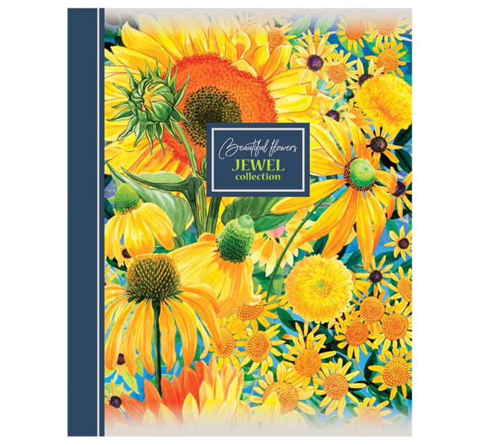 Набор тетрадей А5, 96 л., клетка, «Цветы», микротекстура, 10 шт в термопленке JW42/5н