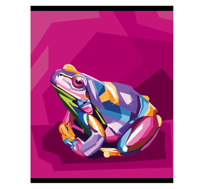 Набор тетрадей А5, 96 л., клетка, «Яркие животные», глянцевая ламинация, 10 шт в термопленке 11391/5н