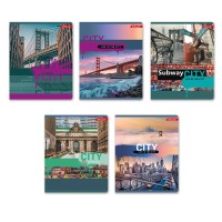 Тетрадь А5, 96 л., клетка, «Мегаполис» 96ТСК5_1_3_1