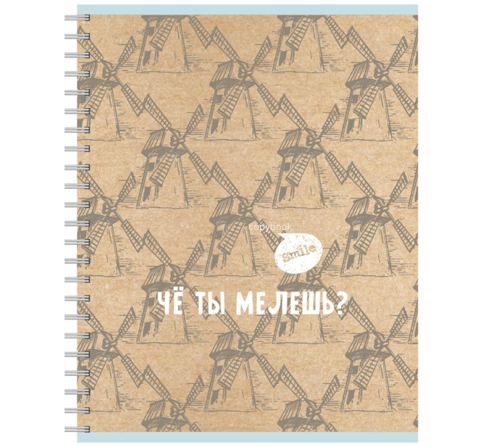Тетрадь A5, 60 л., клетка, на гребне, выборочный лак, «Че ты мелешь?» Т5гр60_вл 10255