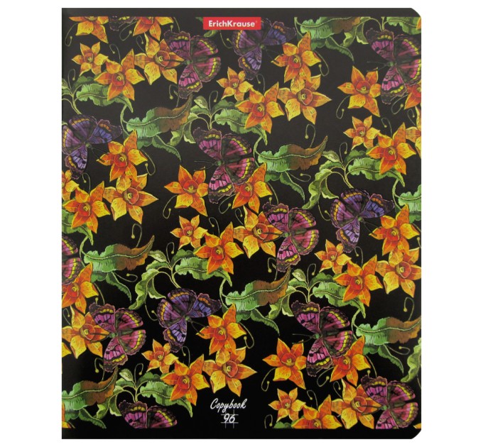 Тетрадь А5, 96 л., клетка, «Flower Dream», выборочный УФ-лак 58294