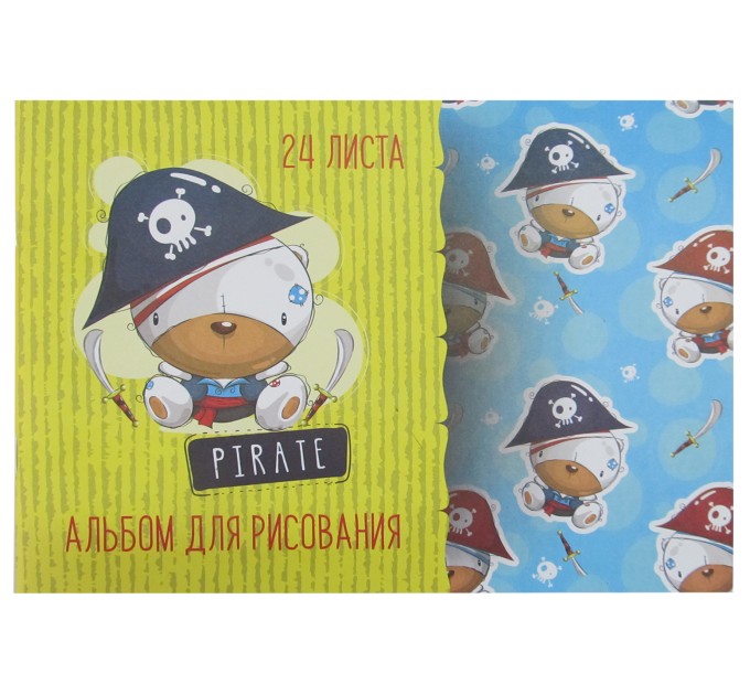 Альбом для рисования А4, 24 л., скоба