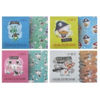 Альбом для рисования А4, 24 л., скоба