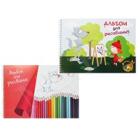 Альбом для рисования А4, 30 л., на спирали 746с