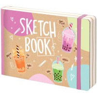 Альбом-планшет В6, 80 л., тв. обл, карман, доп. листы крафт SB6w_32035