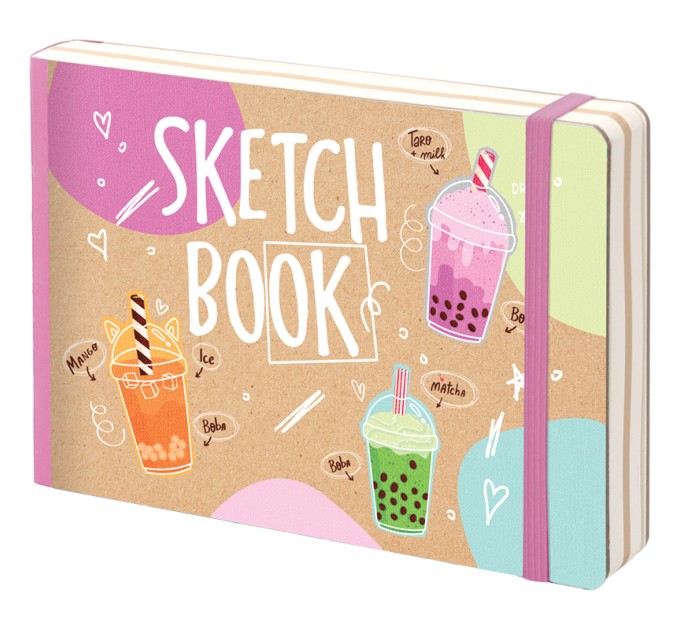 Альбом-планшет В6, 80 л., тв. обл, карман, доп. листы крафт SB6w_32035