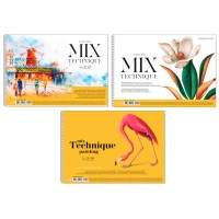 Альбом-планшет для рисования А4, 20 л., для акварели и графических техник, спираль сбоку 309