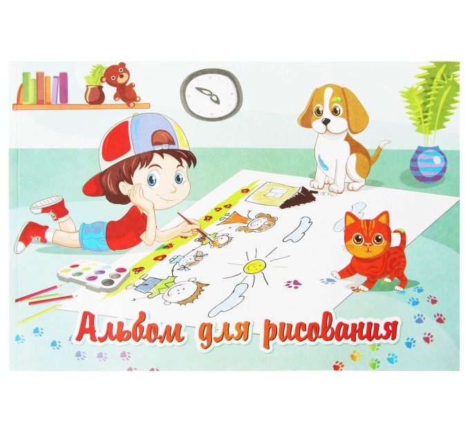 Альбом для рисования A4, 40 л., склейка