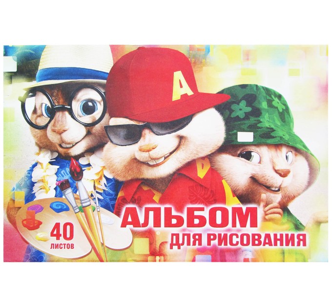 Альбом для рисования A4, 40 л., склейка