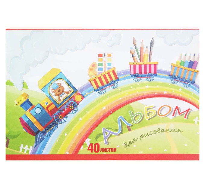 Альбом для рисования A4, 40 л., склейка