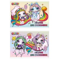 Альбом для рисования A4, 8 л., «POOPSIE», на скрепке, ВД лак PO3/2