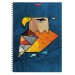 Тетрадь A4, 80 л., клетка с пластиковой обложкой, на спирали, «Birds» 53153