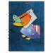 Тетрадь A4, 80 л., клетка с пластиковой обложкой, на спирали, «Birds» 53153