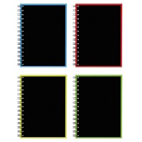 Тетрадь A5, 120 л., клетка на спирали, «Accent», ламинация глянцевая, структурное тиснен 53390