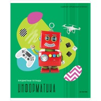 Тетрадь предметная A5, 48 л., клетка, «Калейдоскоп», Информатика, ВД-лак Тп48к_35005 Тетрадь предметная A5, 48 л., клетка, «Калейдоскоп», Информатика, ВД-лак Тп48к_35005