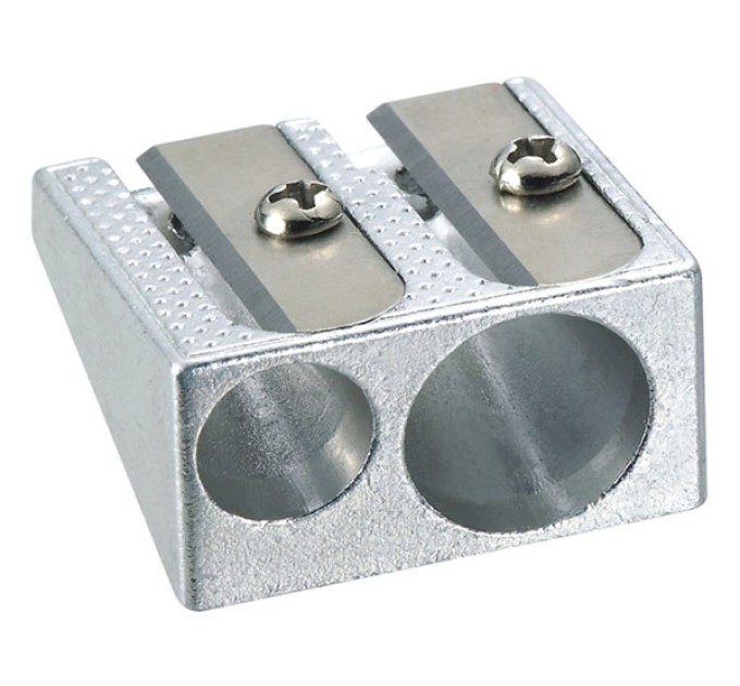 Точилка двойная, металлическая, Deli 39762