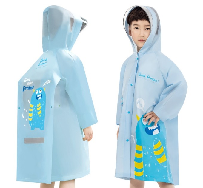 Накидка-дождевик синий, размер L 16543