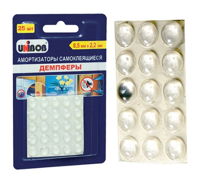 Амортизаторы самоклеящиеся (демпферы), 8.5 мм х 2.2 мм