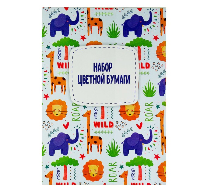 Бумага цветная A4, 7 цветов, 14 л