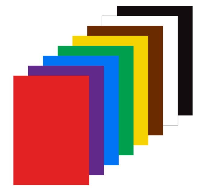 Картон цветной А4, 8 цветов, 8 листов, «Веселый жирафик» 129568