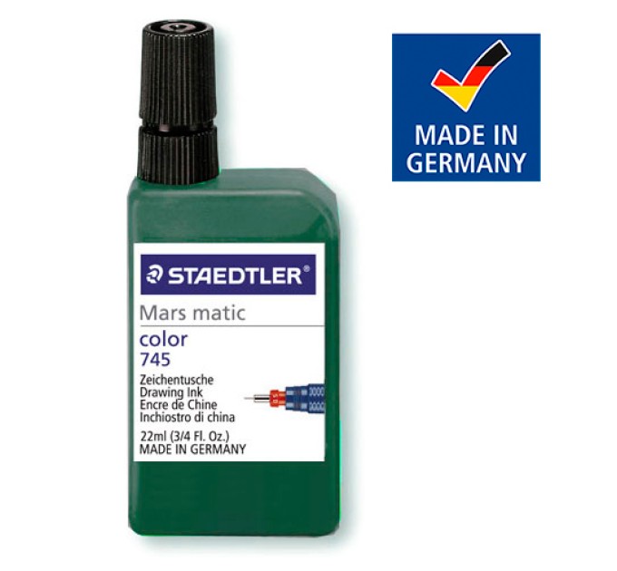 Тушь 22 мл, зеленая, Mars matic 745-5