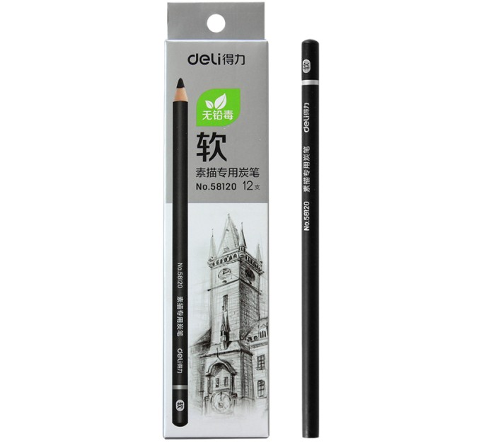 Карандаш угольный мягкий 58120
