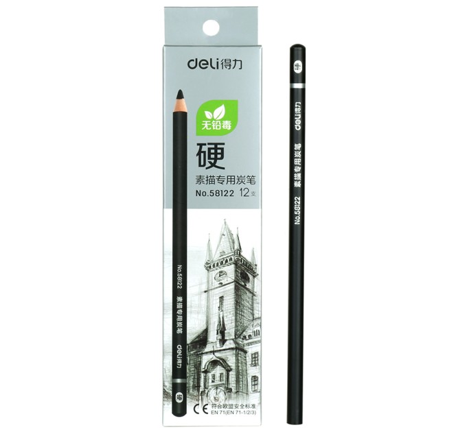 Карандаш угольный твердый 58122