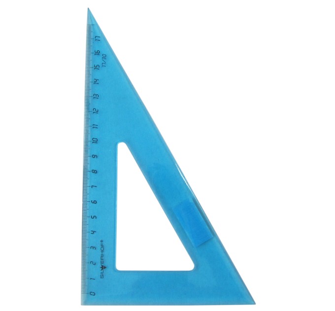 Треугольник 30х18, прозрачный, ассорти 160126