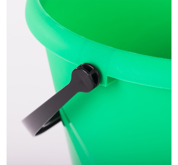Ведро пластиковое пищевое, зеленое, мерная шкала, 10 л 603893