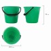 Ведро пластиковое пищевое, зеленое, мерная шкала, 10 л 603893