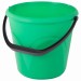 Ведро пластиковое пищевое, зеленое, мерная шкала, 10 л 603893